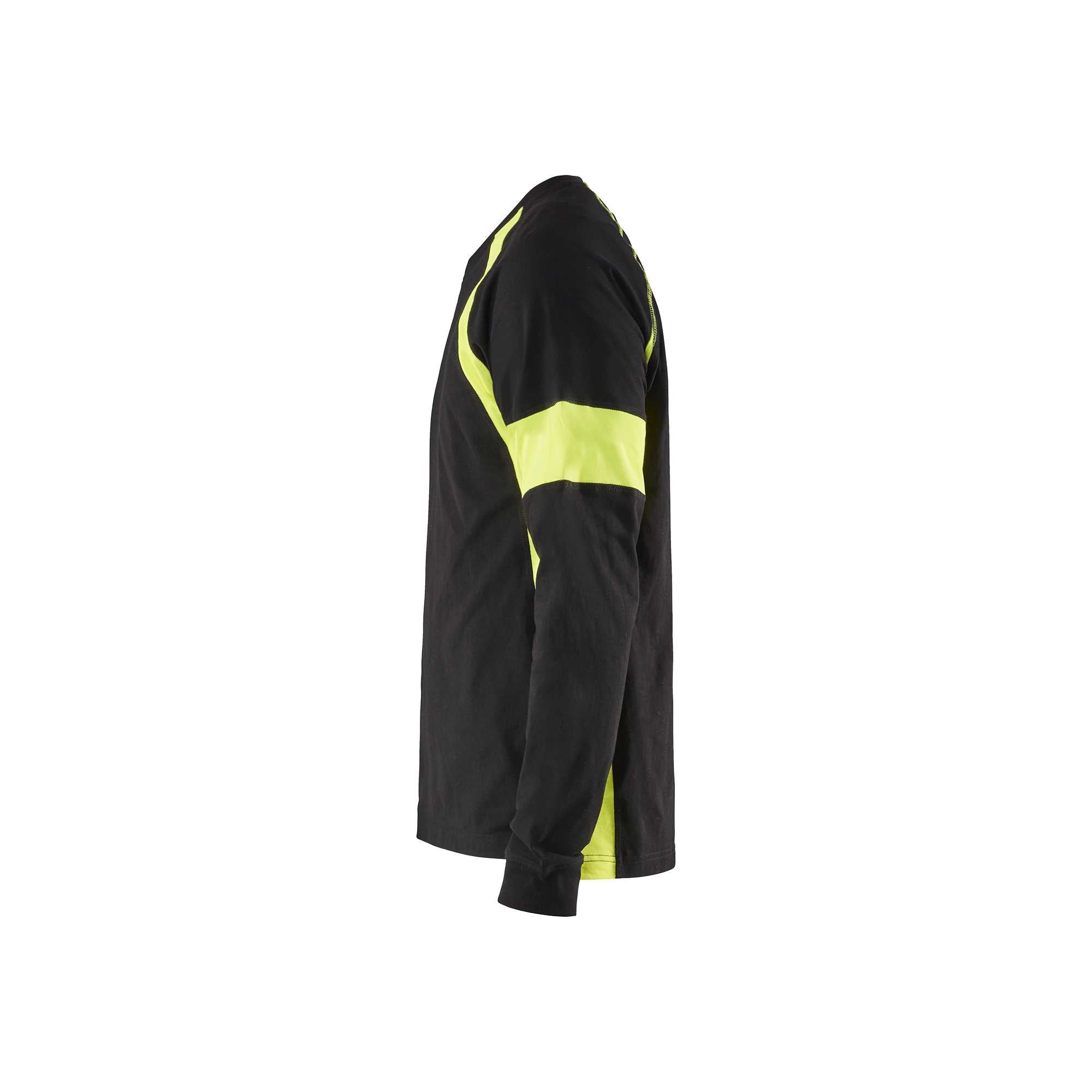 BLAKLADER 35201030 Long sleeved T shirt Hi Vis Reflective Long Sleeve Work T-Shirt MEN - 100% Cotton